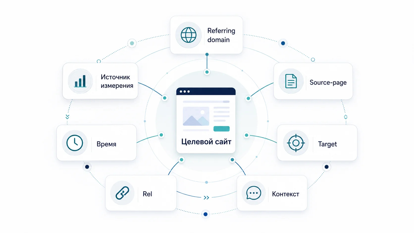 Ссылочный профиль как система из источников, страниц, target, контекста, rel, времени и измерений