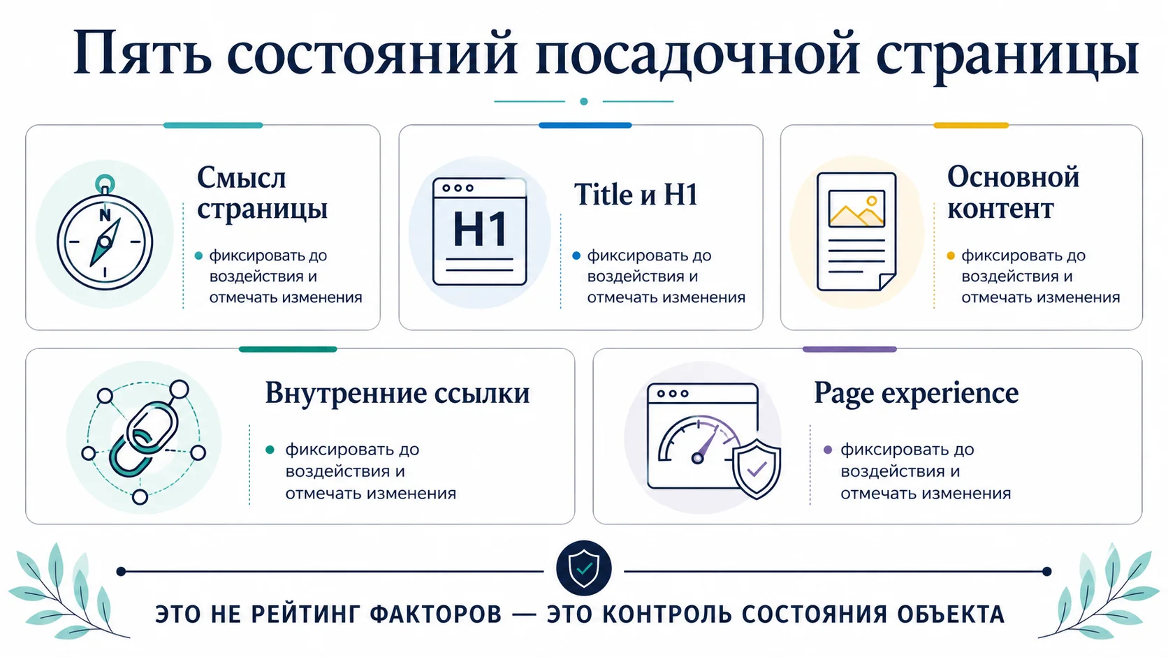 Пять состояний страницы для контроля в SEO-эксперименте