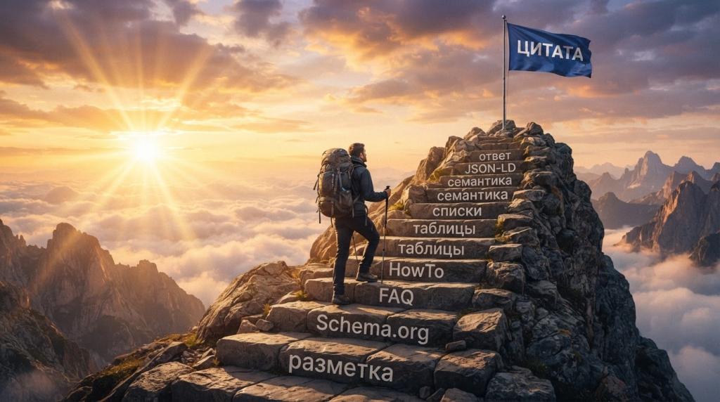Что делает страницу цитируемой в нейроответах: разметка или извлекаемая структура